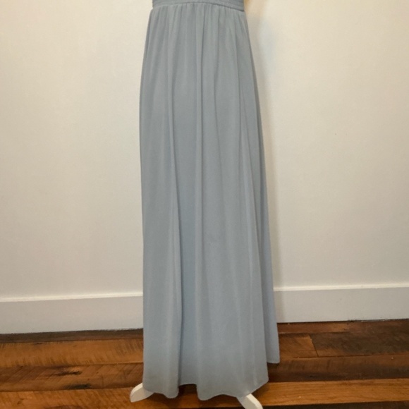 Show Me Your Mumu Blue Chiffon Maxi Dress Size Medium Made in USA - Picture 8 of 11